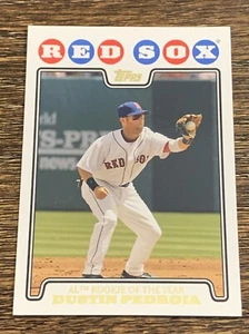2008 TOPPS GOLD FOIL DUSTIN PEDROIA #178 RED SOX ROOKIE OF THE YEAR NM-MT - Picture 1 of 2