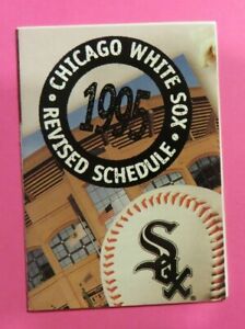 1995 Chicago White Sox Baseball Pocket Schedule - Revised