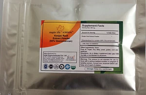 Konjac Root Extract 95% Glucomannan Powder Pure & High Quality NO FILLERS - Picture 1 of 2