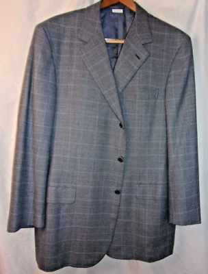 Brioni Sport Coat/Blazer for Neiman Marcus 46 Reg Blue Plaid VGC - Image 1 of 4