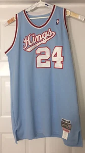 Rare NBA Reggie Theus Sacramento Kings #24 Mitchell & Ness 1988 Blue Size 58 - Picture 1 of 12