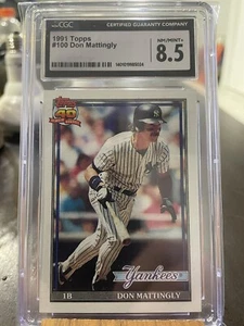 1991 Topps Don Mattingly ERROR CGC 8.5 - Picture 1 of 1