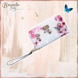 Brangio Italy Floral & Hummingbird Geldbörse/Handgelenktasche - Bild 1 von 18