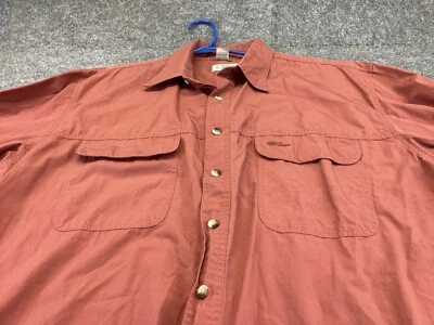 LL Bean Fly Fishing Shirt Mens Large Button up Cotton Short sleeve - Image 1 of 4