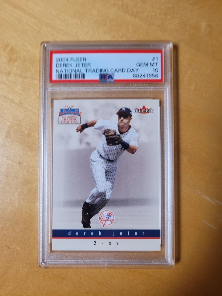 2004 Fleer Derek Jeter National Trading Card Day #1 PSA 10 Gem Mint - Image 1 of 1