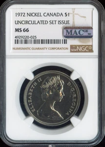 1972 Canada Dollar $1 NGC MS66 MAC - Quality - Picture 1 of 2
