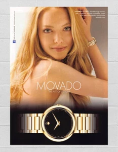 Movado mit Amanda Seyfried 2010 - 1 Seite Schmuck Printanzeige - Bild 1 von 1