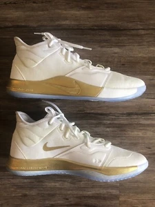 Nike PG 3 NASA White Sample Promo PE Size 13.5 PAUL GEORGE Shoes WEAR TEST Game - Picture 1 of 12