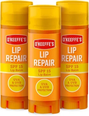 O'Keeffe's Lip Repair and Protect SPF15 Sun Protection Balm 4.2g (Pack of 3) - Image 1 of 4