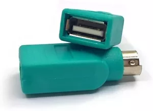 PS/2 Male to USB Female Keyboard Mouse Adapter For Cable Lead PS2 6 Pin - Picture 1 of 7