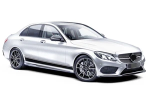 2 PCS Graphic Car Door Sticker For Mercedes-Benz C63 AMG Side Skirt Stripe Decal - Picture 1 of 3