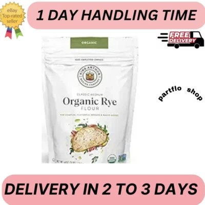 Harina de centeno mediana orgánica King Arthur para panes complejos sabrosos y horneados Foto 1 de 3