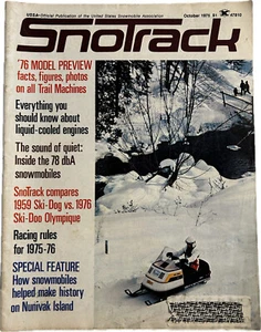 Vintage SnoTrack Magazine October 1975 USSA Official Snowmobile Publication - Bild 1 von 5