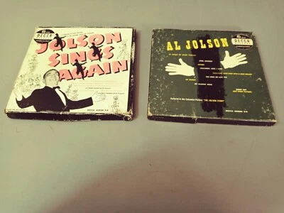 L👀K Vintage Al Jolson Collection of 2 Vinyl 45 Box Record Sets - Image 1 of 4
