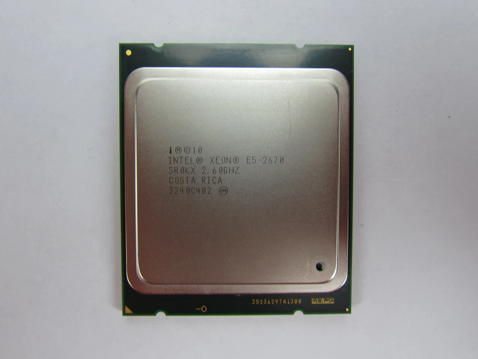 Intel Xeon E5-2670 2.6GHz 20MB L3 8-Core 8.0GT/s 115W LGA2011 SR0KX - Image 1 of 2