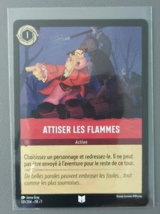 Carte LORCANA FR - Chapitre 1 131/204 Attiser les flammes -✨FOIL✨Neuf - Picture 1 of 2