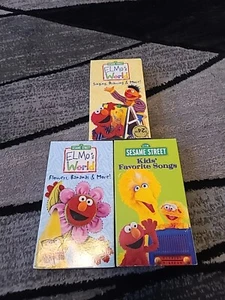Sesame Streets Vhs Lot Of 3 Flowers, Bananas & More Singing, Drawing & More - Picture 1 of 18