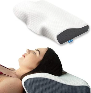 Cervical Pillow for Sleeping - Support Pillow for Side, Back, Stomach Sleepers - Picture 1 of 5