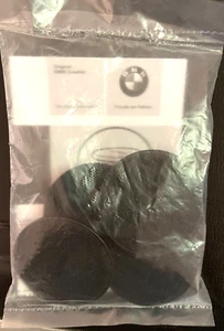 BMW Floor Mat Anchor Set Black Hook and Loop Plastic Brand NIP Genuine - Bild 1 von 4