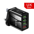 Qc3.0 Quick Charge 4 Multi Port Fast Wall Charger Power Usb Hub Adapter Uk Plug