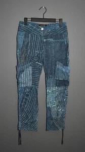 Roberto Cavalli Just Boro Patchwork Printer Viscose Pants 38 - Picture 1 of 12
