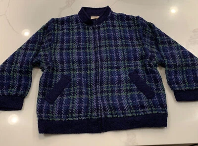 De Colección Boyne Valley Weavers Mujeres Suéter Chaqueta Chaleco Lana Mangas con Cremallera Talla M Foto 1 de 4