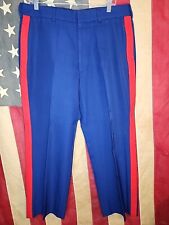 36x27 - Marine Corps USMC Dress Blues Trousers Pants With NCO Blood Stripe 9344