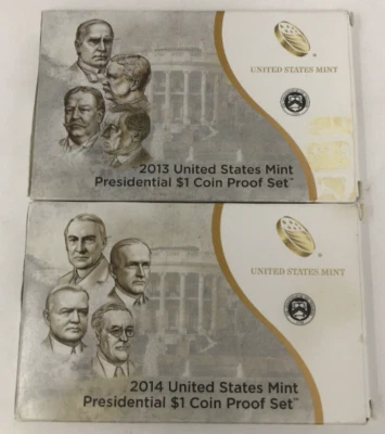 2013 & 2014 US Mint Presidential $1 Coin Proof Sets #0231 - Image 1 of 4