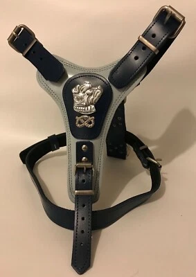 DOG HARNESS REAL LEATHER-STAFFY/STAFFORDSHIRE/STAFF BULL TERRIER  DOG HARNESS - Image 1 of 4