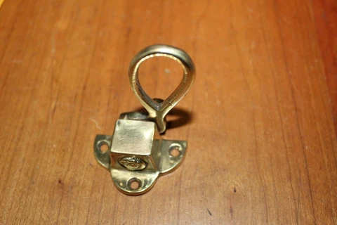 Vintage Brass Casement Awning Window Sash Latch Lock Lift Handle No Catch O-2 Cover