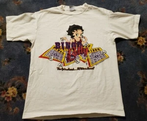 RARE VINTAGE 1994 Betty Boop Bingo Betty Cotton T-shirt NJ CROCE (A9) - Picture 1 of 12