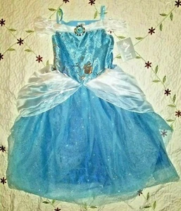 Authentic Disney Store Blue Cinderella Princess Dress Gown Costume NWT 9/10 - Picture 1 of 5