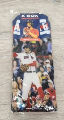 X Sox Boston Red Sox Xander Bogaerts Socks Crew Socks Nationalgrid One Size New - Image 1 of 4
