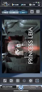 Topps Star Wars Digital Card Trader Quotes Of The Galaxy Princess Leia Award - Picture 1 of 1