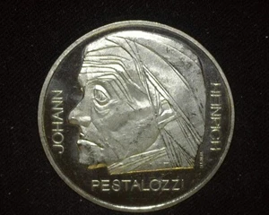 SWITZERLAND 1977 *PESTALOZZI* FIVE FRANCS KM55 CHOICE UNCIRCULATED ~FCS-120 - Picture 1 of 2