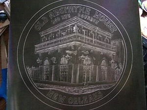1967 OLD ABSINTHE HOUSE PROPOSED ARTIST'S NEGATIVE PROOF by H. ALVIN SHARPE - Picture 1 of 2