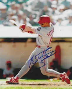 Autographed MICKEY TETTLETON Texas Rangers Photo - COA - Picture 1 of 1