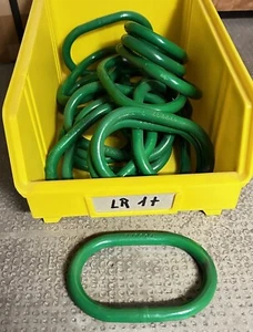 Eslabón de suspensión, anillo ovalado, anillo de carga pesada capacidad de carga 1000 kg, clase de calidad 8, verde - Imagen 1 de 2