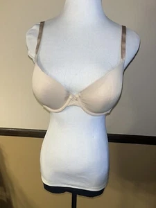 Auden Women’s Bra Size 36C Lightly Lined T-Shirt Bra Beige - Picture 1 of 7