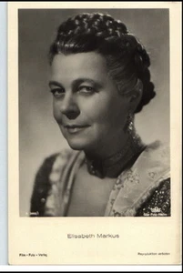 ~ 1950/60 Porträt-AK Film Bühne Theater Schauspielerin ELISABETH MARKUS Tobis-AK - Picture 1 of 1
