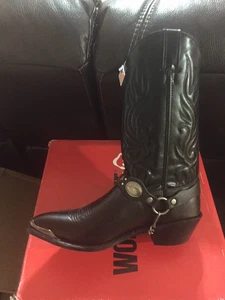 Sage by Abilene Herren 12 inch Schwarz Westernstiefel 3033 - Bild 1 von 6