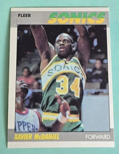 1987-88 Fleer Basketball XAVIER McDANIEL Seattle Supersonics #73 - Picture 1 of 2