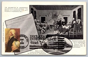 #1687d Declaration of Independence Maxi Card w/Independence Mo. Pict Cancel - Picture 1 of 2