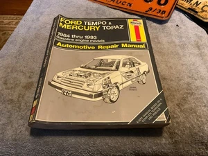 Haynes Repair Manual Ford Tempo & Mercury Topaz 1984 - 1993 - Picture 1 of 3