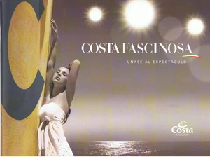 Costa Fascinosa. First brochure. Plenty of drawings. First schedule. Deck plan - Imagen 1 de 3