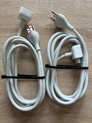 2 x Apple MacBook MagSafe USA Plug 1.8m Extension Cable Lead American US Mac (B) - Image 1 of 4