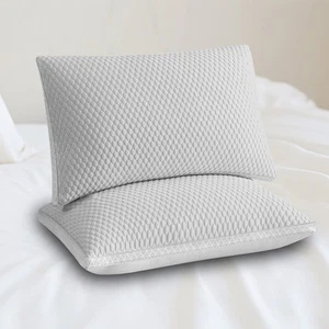 Almohadas de cama tamaño queen relleno ajustable almohada suave para dormir lateral y trasero - Imagen 1 de 23