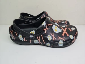 CROCS Bacon & Eggs Jolly Rogers Bistro Crocs Workwear Men's Size 11 HTF  - Picture 1 of 7
