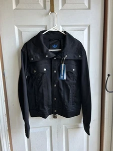 Neu mit Etikett Adidas blaue Version schwarze Damen-Trainingsjacke IB5796 160 $ Größe 2 - Bild 1 von 9