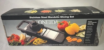 Juego de 5 rebanadas de mandolina de acero inoxidable Oneida ¡NUEVO!! Foto 1 de 4